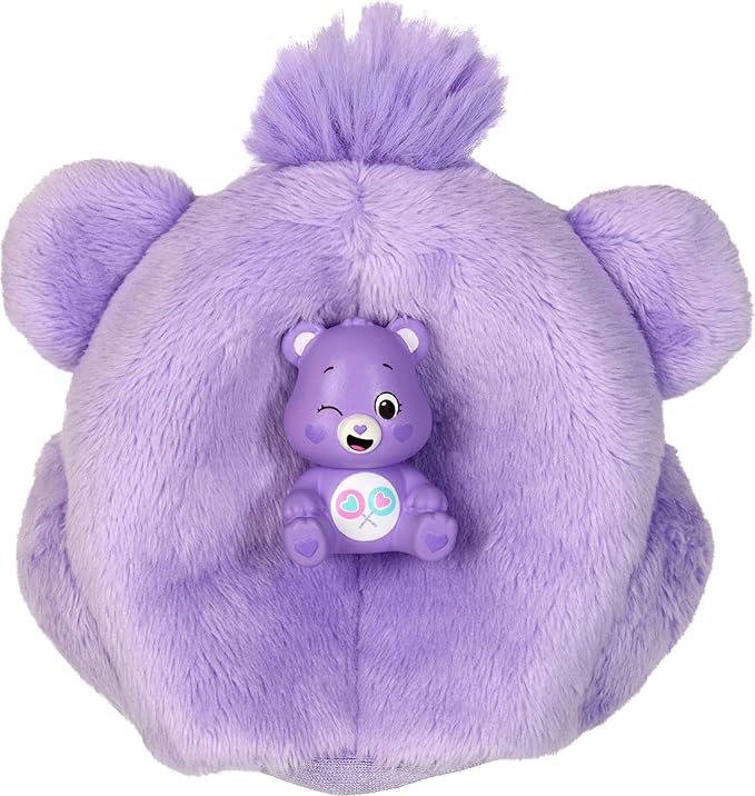 Barbie Cutie Reveal Doll & Accessories, Care Bears Series, Fashion Doll with Share Bear Plush Costume & 10 Surprises Including Color Change & Mini Bear