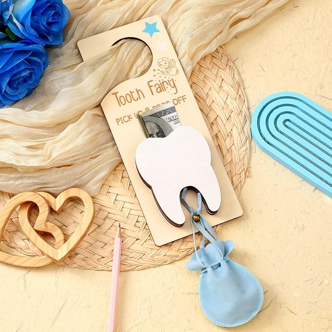 3 Pcs Tooth Fairy Tooth Holder Bag Tooth Fairy Door