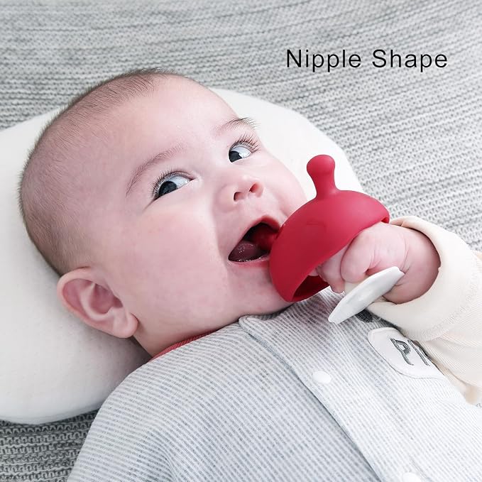 Baby Teething Toys for 3-12 Months+,Silicone Mombella Baby Teether with Suction Base