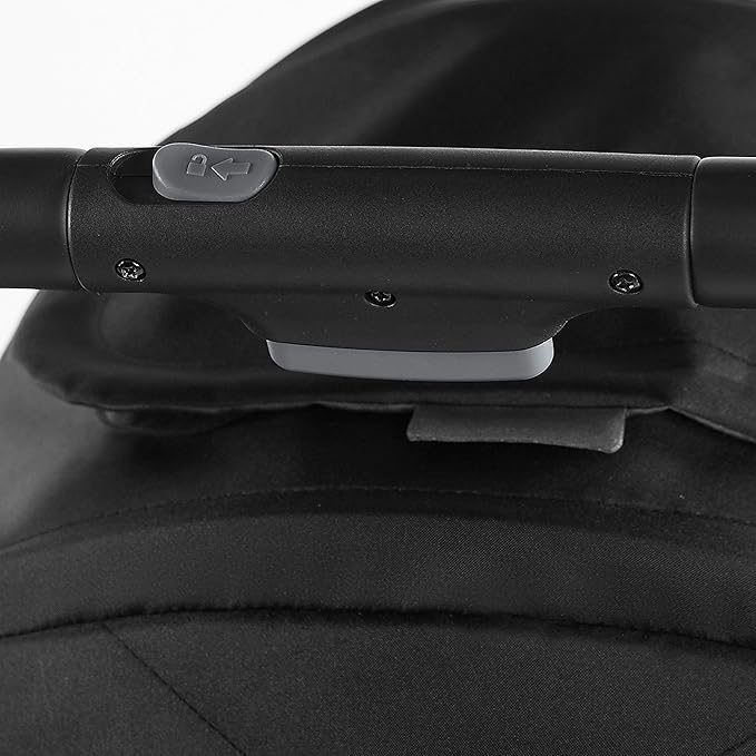 3Dpac CS Compact Stroller, Black – Car Seat Adaptable Baby Lightweight Stroller with Convenient One-Hand Fold, Reclining Seat and Extra-Large Canopy