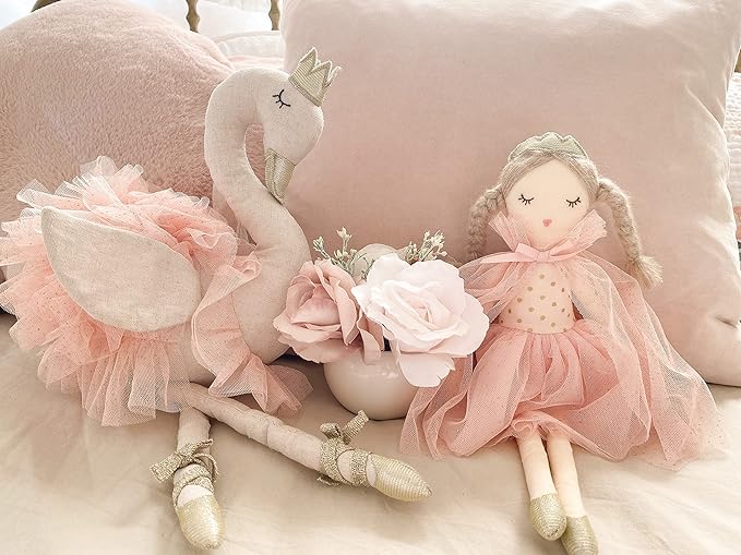 MON AMI Layla The Ballerina Doll | Swan Stuffed Animal 20 Inches