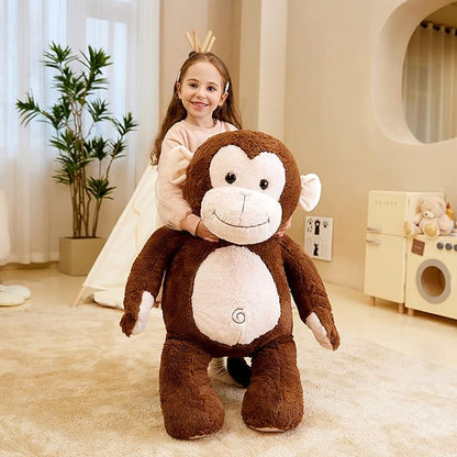 IKASA Giant Monkey Stuffed Animal Plush Toy,Large Big Jumbo Soft Toys 30" Huge (30 inches,