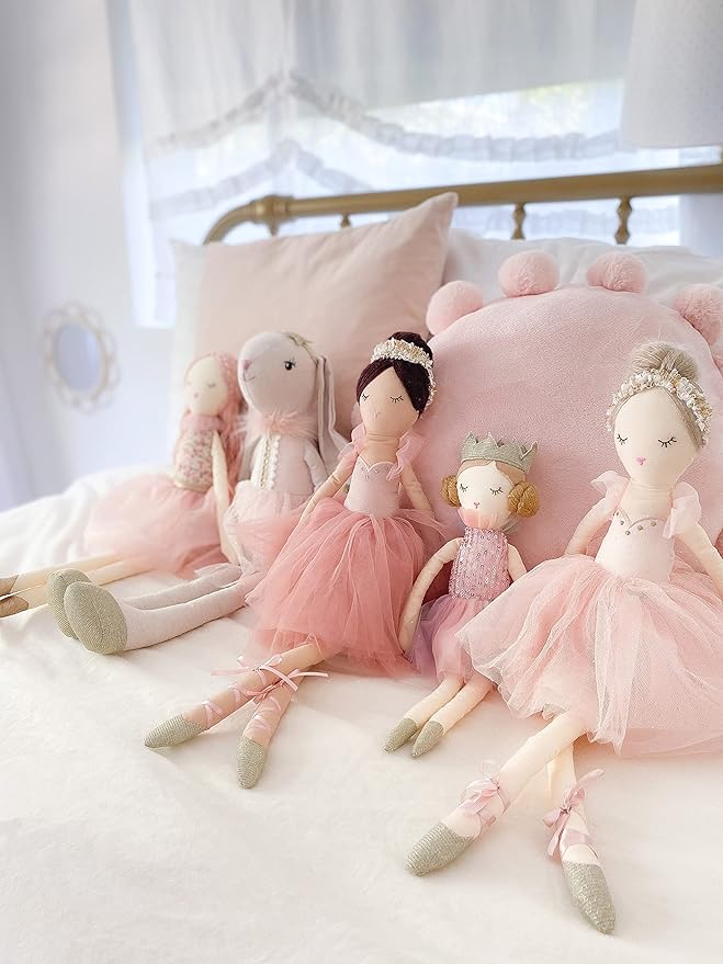MON AMI Juliet The Prima Ballerina Stuffed Doll - 22”, Plush Ballerina Doll for Girls