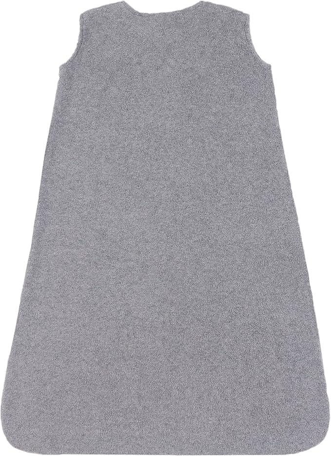 Belsden Micro-Fleece Baby Wearable Blanket 6-12M, Ultra Soft Cozy Safe Baby Sleep Bag and Sack Tog 1, Fit Infants Baby Boys Girls, Gray, Medium