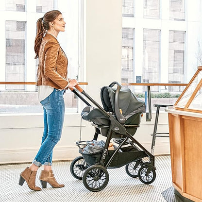 Chicco Modular Travel System - Corso LE Stroller, KeyFit 35 Infant Car Seat and Base - Stroller and Car Seat Combo in Veranda/Grey