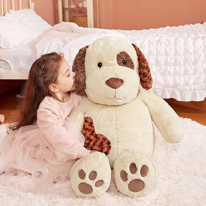 IKASA Giant Dog Labrador Stuffed Animal Plush Toys,Puppy Soft Toy Large Cute Huge Jumbo Big Size Plushie (30 inches,