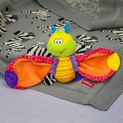 Nuby Teether Tugz Plush Silicone Teething Toy - Baby Teething Toy 3+ Months
