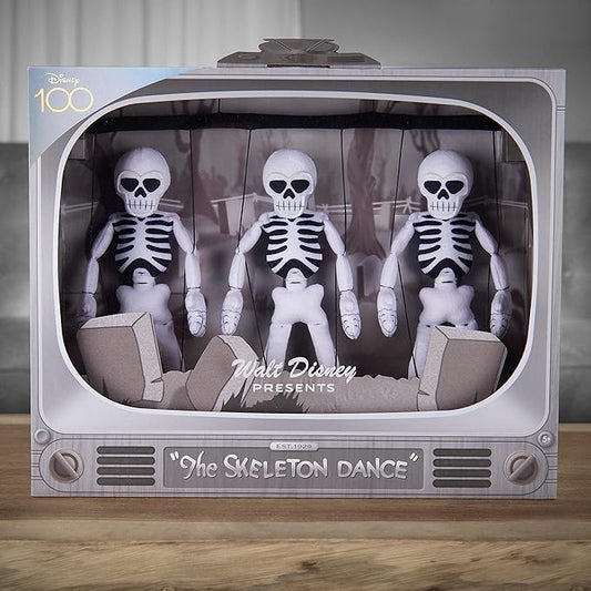 Disney100 Years of Wonder Walt Disney Presents Silly Symphonies Skeleton Dance Collectible Plush Stuffed Doll, Kids Toys for Ages 5 Up, Amazon Exclusive by Just Play