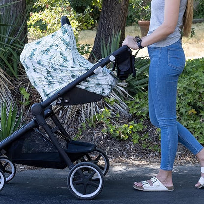 Pobi Baby Premium Multi-Use Cover - Nursing Cover, Baby Car Seat Covers, Shopping Cart, High Chair, and Breastfeeding Cover - Ultra-Soft, Stretchy, Woodland Scarf for Baby and Mom (Magical Woods)