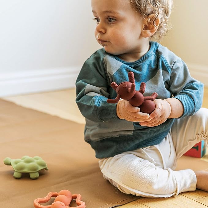 Doddle & Co. The Chew Ant Teether with Poppable Bubbles | Toddler Teething Fidget Toy for Baby 1