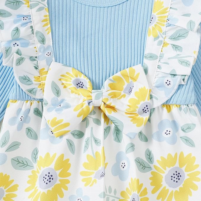 Newborn Baby Girls One Piece Romper Jumpsuit Cute Floral Print