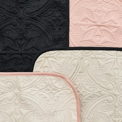Great Bay Home Reversible Sofa Cover - Washable Slipcover Furniture Protector with Elastic Straps - Couch Cover for Dogs, Kids, and Pets - Quilted & Stitched Detail (Sofa, Dusty Rose/Taupe)