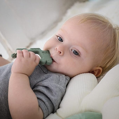 Moonkie Teething Toy, Safe & Easy to Hold BPA Free Silicone Baby Soothing Teethers 0-6 6-12