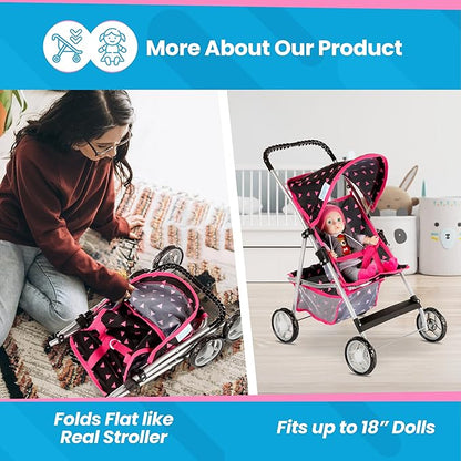 Baby Doll Stroller | Baby Stroller Toy 22.05 inches 1-3 | KP0280R