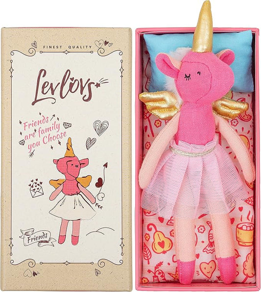 LEVLOVS Ballerina Unicorn Doll Mouse in a Matchbox and Friends