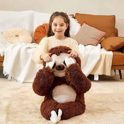 IKASA Giant Sloth Stuffed Animal Hanging Three Toed 30" Plush Toy,Large Big Jumbo Soft Toys