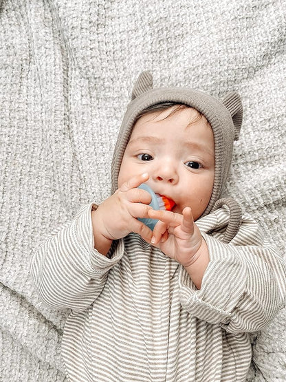 Itzy Ritzy Silicone Teensy Teether - Flexible, Soft & Hollow 3 Months