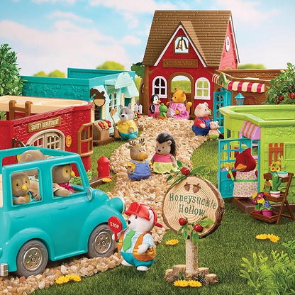 Li'l Woodzeez – Li'l Petals Flower Shop 29Pcs Dollhouse 2 Posable 1 Storybook 3+