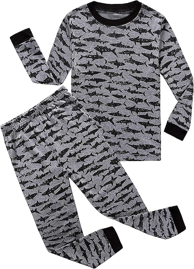 Family Feeling Little Big Boy Pajamas Sets 100% Cotton Pjs