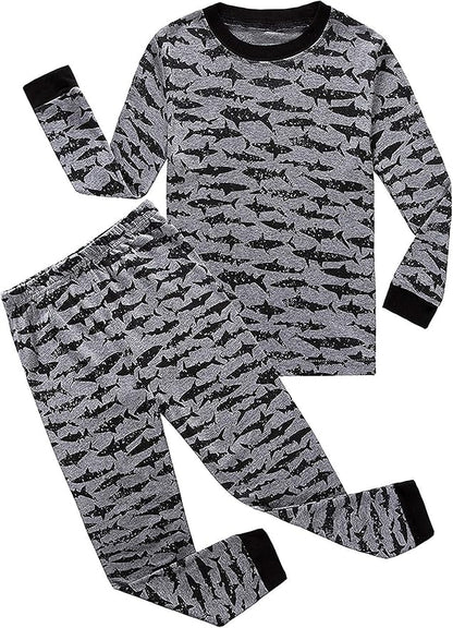 Family Feeling Little Big Boy Pajamas Sets 100% Cotton Pjs