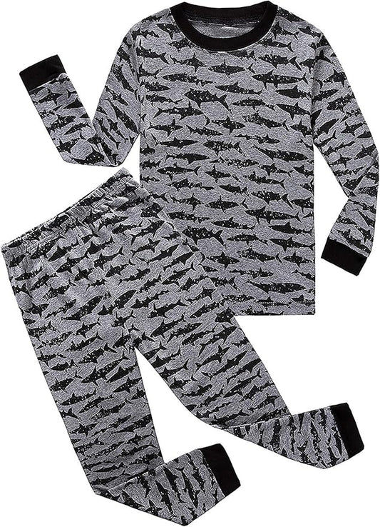 Family Feeling Little Big Boy Pajamas Sets 100% Cotton Pjs