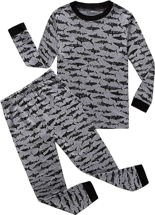 Family Feeling Little Big Boy Pajamas Sets 100% Cotton Pjs