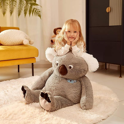 IKASA Large Koala Stuffed Animal Giant Soft Plush Toy,Cute Huge Jumbo Kawaii Fluffy Plushy Big Size Fat Plushie 30 inches)