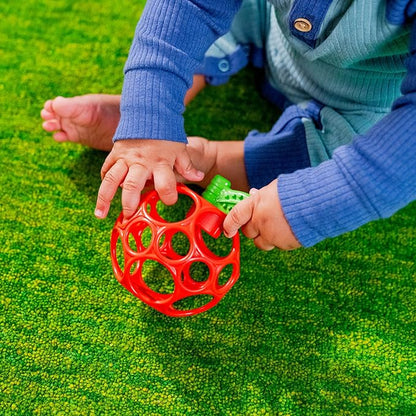 Bright Starts Oball Easy Grasp Red Apple Teether Toy, Hold My Own Collection