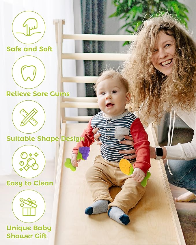 Teething Toys for Babies, 10 Pack Silicone Baby Teethers