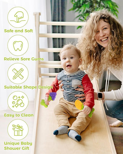 Teething Toys for Babies, 10 Pack Silicone Baby Teethers