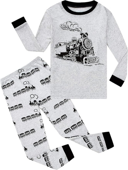 Family Feeling Little Big Boy Pajamas Sets 100% Cotton Pjs