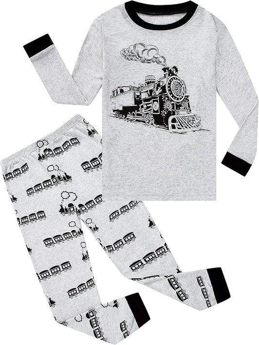 Family Feeling Little Big Boy Pajamas Sets 100% Cotton Pjs