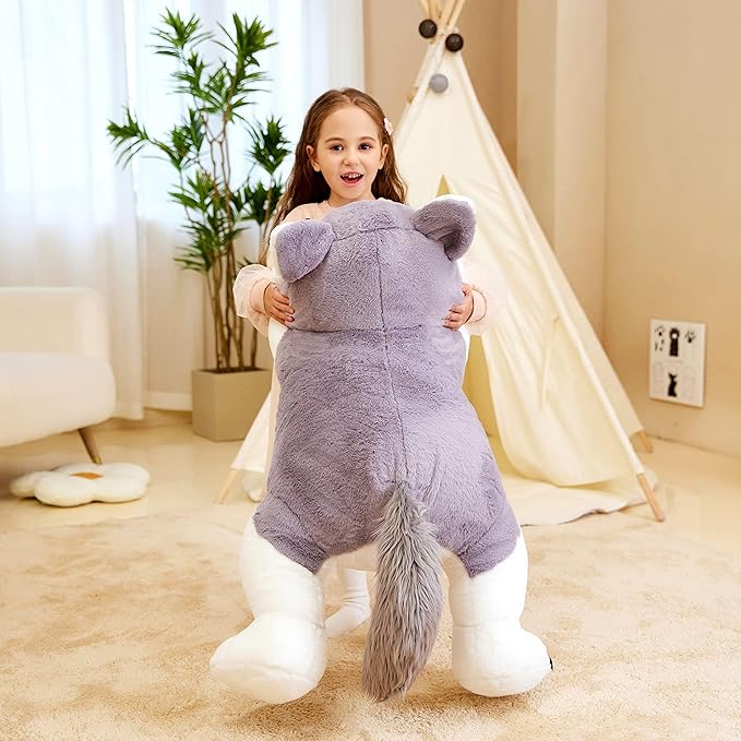 IKASA Giant Wolf Stuffed Animal Plush Toy, 30" Large Jumbo