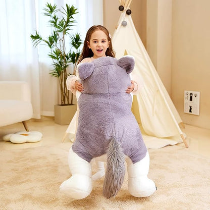 IKASA Giant Wolf Stuffed Animal Plush Toy, 30" Large Jumbo