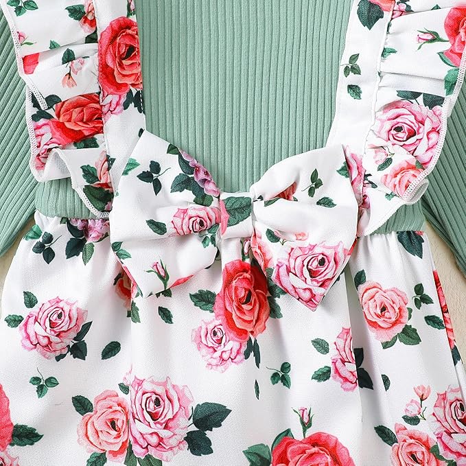 Newborn Baby Girls One Piece Romper Jumpsuit Cute Floral Print