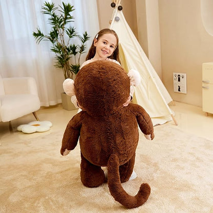 IKASA Giant Monkey Stuffed Animal Plush Toy,Large Big Jumbo Soft Toys 30" Huge (30 inches,