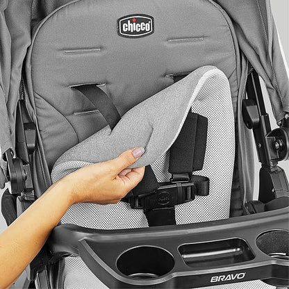 Chicco Bravo LE ClearTex Quick-Fold Stroller - Pewter | Grey