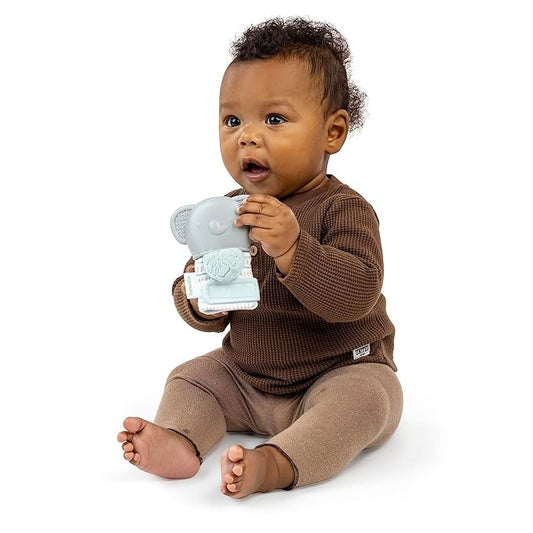 Ingenuity Teething Mitt & Rattle for Baby, BPA-Free Silicone
