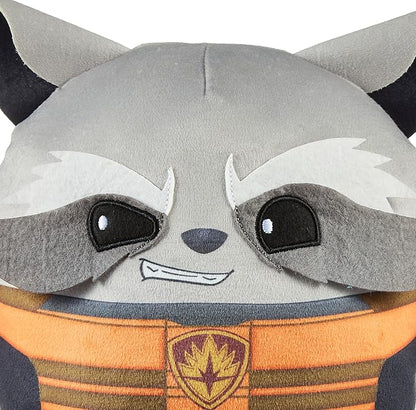 Mattel Marvel Cuutopia 10-inch Rocket Raccoon Plush Character, Super Hero Soft Rounded Pillow Doll 3 Years