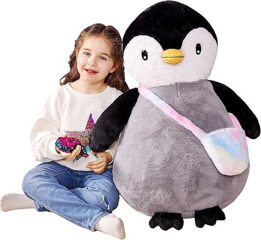 IKASA Giant Penguin Stuffed Animal Plush Toy, 23" Big Cute