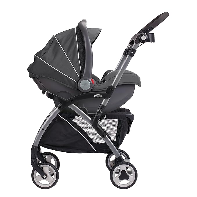 Graco SnugRider Elite Car Seat Carrier, Lightweight Frame, Travel Stroller Accepts any Graco SnugRide Infant Car Seat, Black