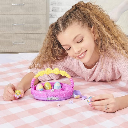 Hatchimals CollEGGtibles, Spring Toy Basket with 5 and 3 Pets 5 and