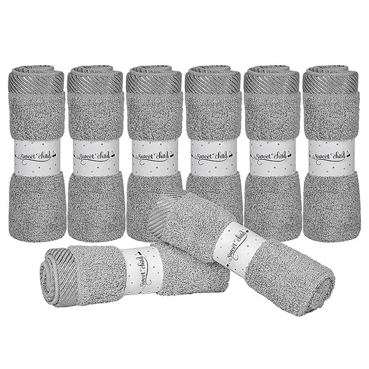 Sweet Child 8-Pack Baby Washcloths - Soft Rayon Washcloth, Baby Wash Cloths