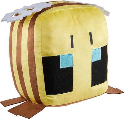 Minecraft Cuutopia Bee Plush, 10-inch Soft Rounded Pillow Doll