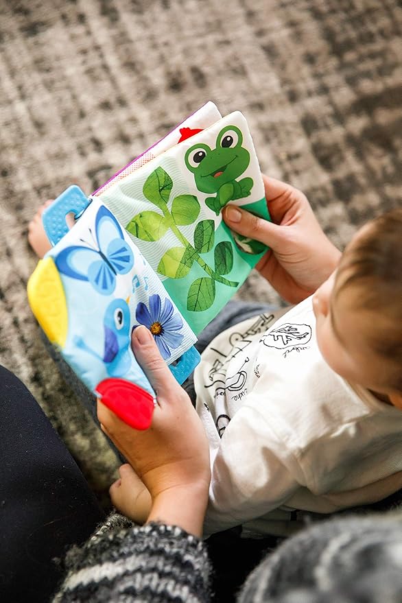 Baby Einstein Curious Explorers Teether Book Take-Along Toy, Ages Newborn +