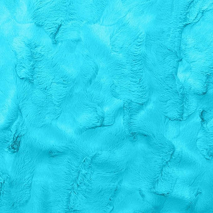 Jaxx Sofa Saxx Bean Bag Couch - 4 Foot - Faux Fur, Maui Turquoise