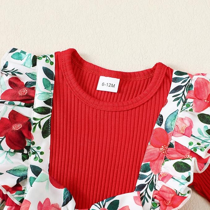 Newborn Baby Girls One Piece Romper Jumpsuit Cute Floral Print