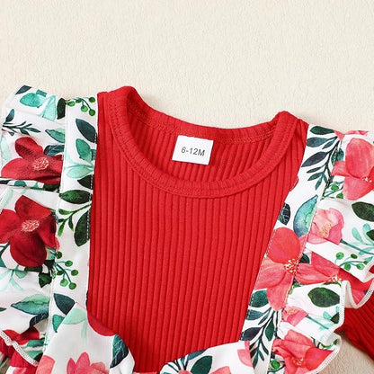 Newborn Baby Girls One Piece Romper Jumpsuit Cute Floral Print