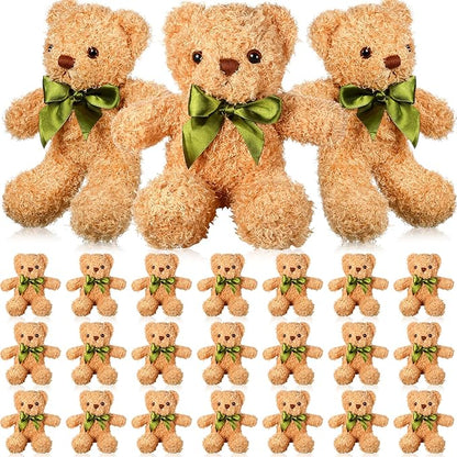 HyDren 24 Pcs Cute Stuffed Bear Plush Doll Gift Bulk 10 Inch