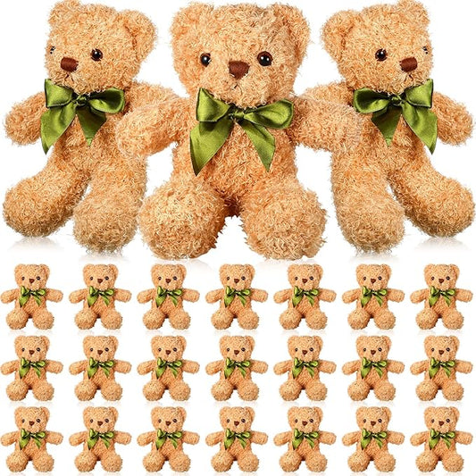 HyDren 24 Pcs Cute Stuffed Bear Plush Doll Gift Bulk 10 Inch